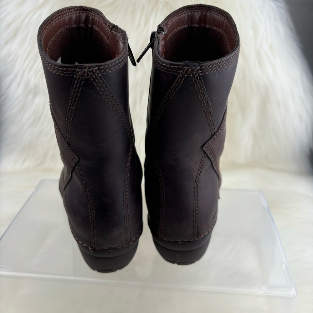 MERRELL EMMA BRUNETTE BROWN LOW CALF LEATHER BOOTS SIZE 5 WOMAN - Picture 3 of 10